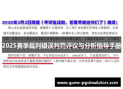 2025赛季裁判错误判罚评议与分析指导手册