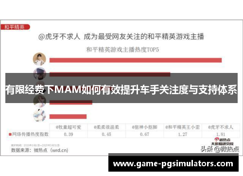 有限经费下MAM如何有效提升车手关注度与支持体系