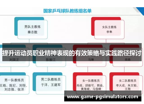 提升运动员职业精神表现的有效策略与实践路径探讨